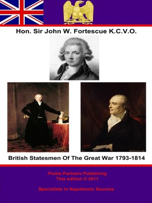 cover image of British Statesmen of the Great War 1793-1814